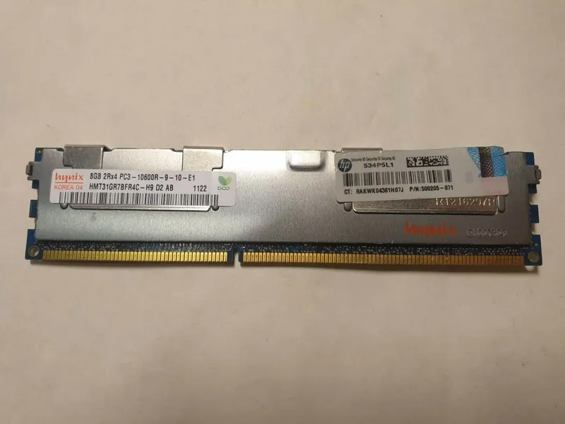 Модуль памяти HP Hynix 8GB PC3-10600R DDR3 ECC Registered Server RAM 500205-071 