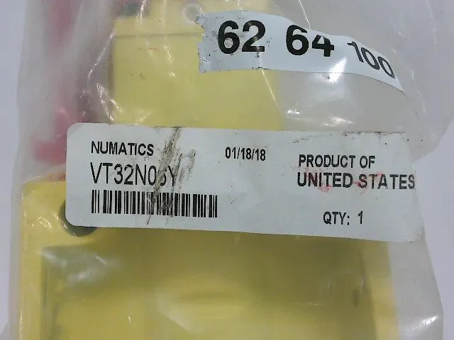 Пневмоклапан Numatics VT32N06Y Pneumatic Lockout Valve w/ Slo-Start 3/4" NPT — фото лота 1