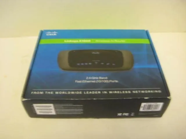 Маршрутизатор Linksys E1000 300 Mbps 4-Port 10/100 Wireless N Router Cisco IEEE 