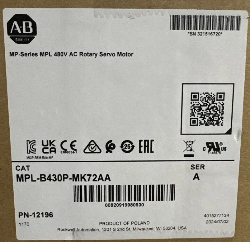 Серводвигатель MPL-B430P-MK74AA