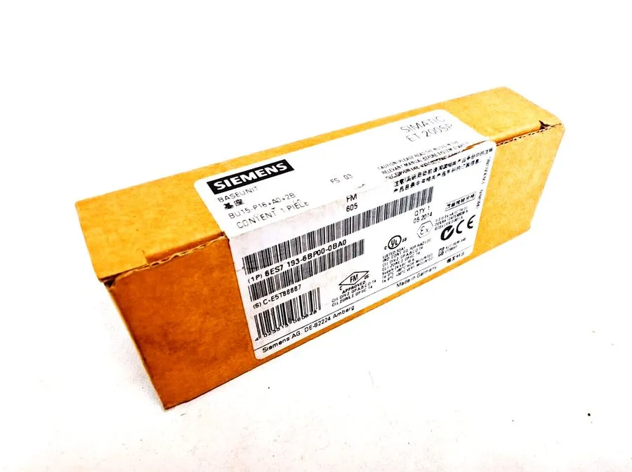 Модуль ввода-вывода Siemens 6ES7193-6BP00-0BA0 SIMATIC ET 200SP, Base Unit BU15-