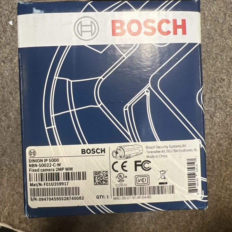 Камера Bosch DINION IP 5000 NBN-50022-C-W 2MP 1080p PoE IP Security Camera — фото лота 1