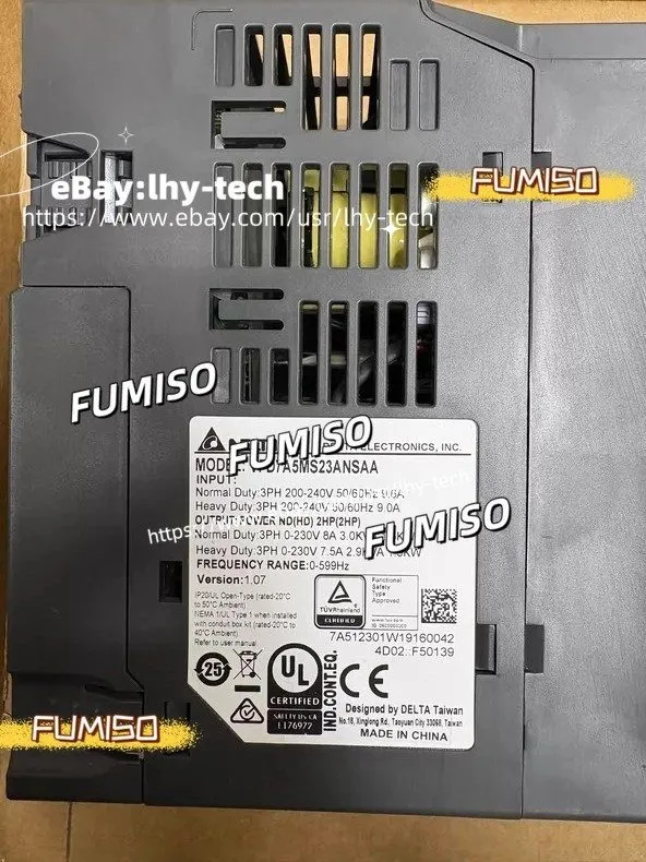 Частотный преобразователь VFD7A5MS23ANSAA DELTA VFD MS300 1.5KW 2HP 3phase 220V 