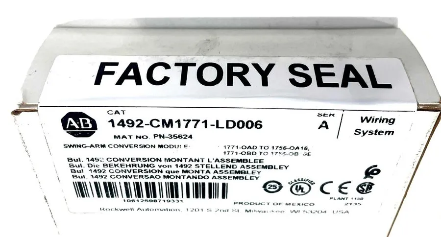 Клеммник Allen Bradley 1492-CM1771-LD006 Ser A Swing Arm Conversion Module 1771 