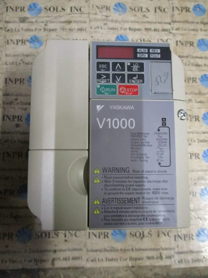 Частотный преобразователь Yaskawa CIMR-VU4A0002FAA V1000 AC Drive REV C 380-480V