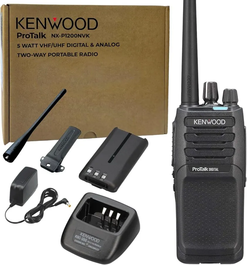Радиостанция KENWOOD ProTalk NX-P1200NVK Radio, Portable Walkie Talkie, 64 Ch, 1