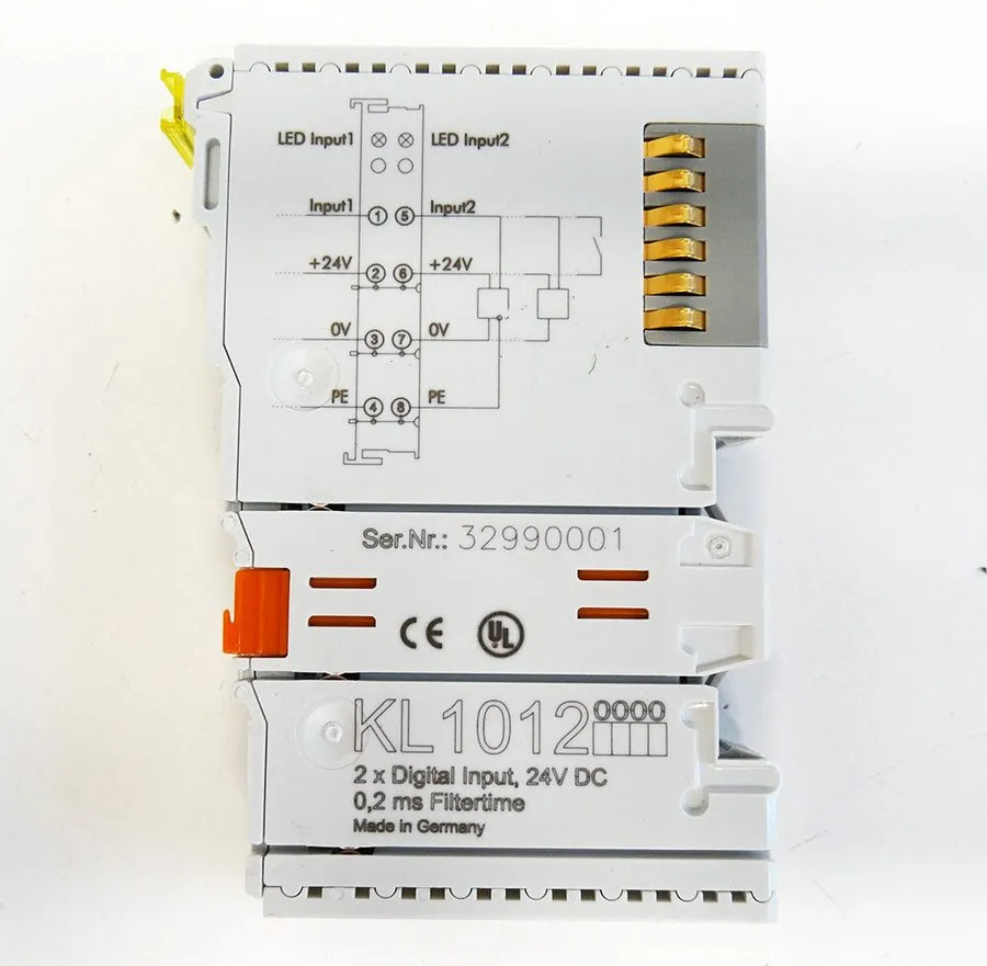 Модуль ввода-вывода Beckhoff KL1012 24VDC 0.2ms 2-Channel Digital Input Bus Term