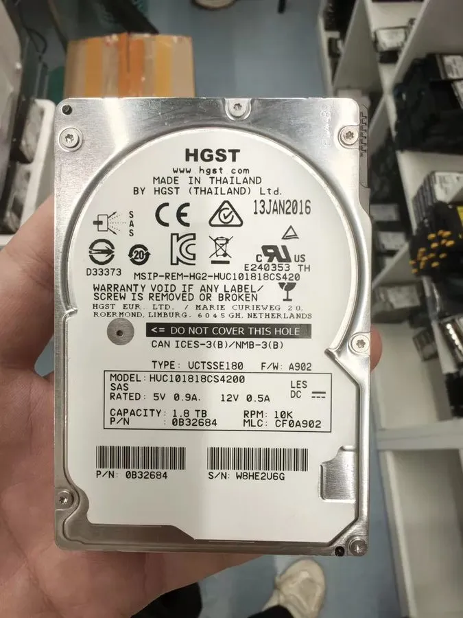 Сервер HGST HUC101818CS4200 1.8TB 10K SAS 12Gbps 2.5" Enterprise Server HDD