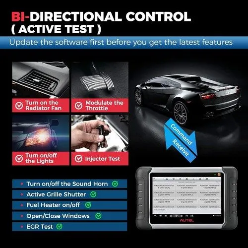 Диагностический сканер 2025 Autel MaxiCOM MK808S-TS MX808S-TS Full TPMS Diagnost — фото лота 2
