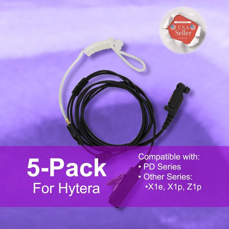 Гарнитура Wholesale 2-Wire Acoustic PTT Earpiece для Hytera Radios PD600, PD602G