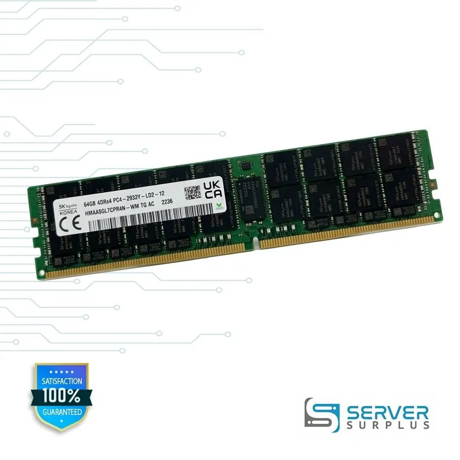 Модуль памяти Hynix 64GB DDR4 2933MHz PC4-2933Y LRDIMM Server RAM HMAA8GL7CPR4N-