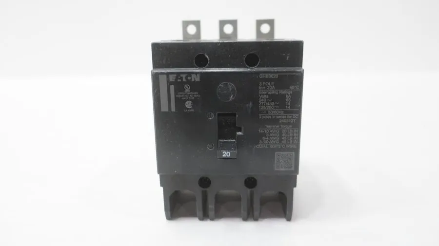Автоматический выключатель Eaton GHB3020 Molded Case Circuit Breaker 20a Amp 277