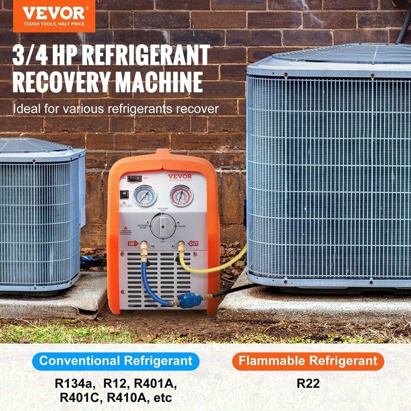 Станция обслуживания кондиционеров Compact Refrigerant Recovery 3/4HP 120V60Hz 1 — фото лота 1