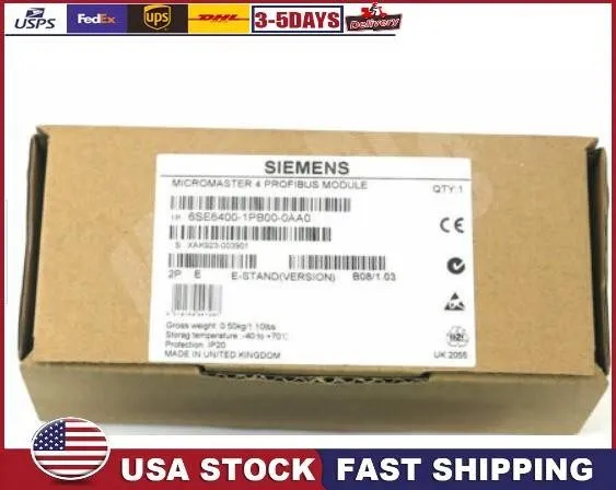 Частотный преобразователь 6SE6400-1PB00-0AA0 1 STÜCK NEUER SIEMENS MICROMASTER P