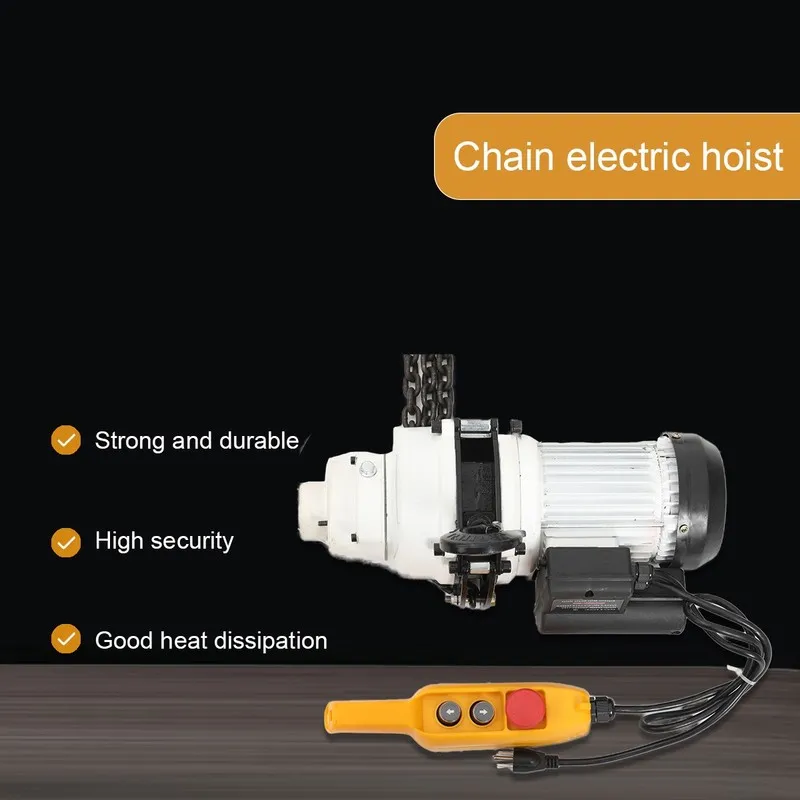 Таль 2200LBS Electric Chain Hoist Single Phase Hoist Crane 10FT Chain Lift 2.5m/