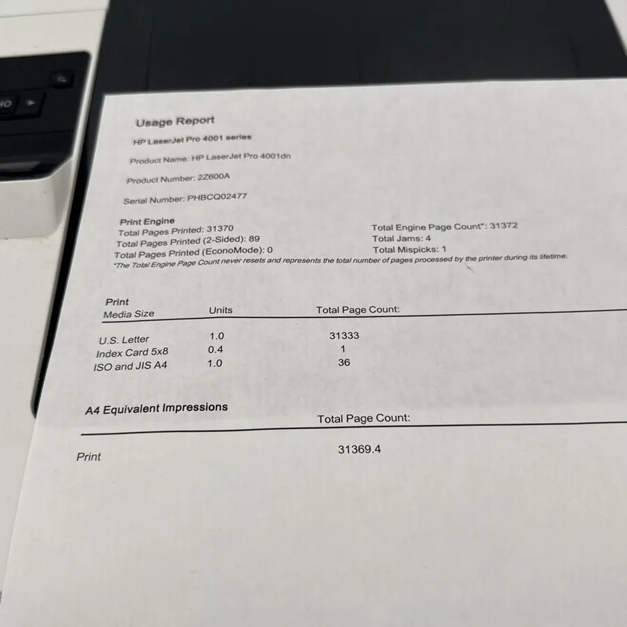 Лазерный принтер HP LaserJet Pro 4001dn Desktop Wired Laser Printer Monochrome 2