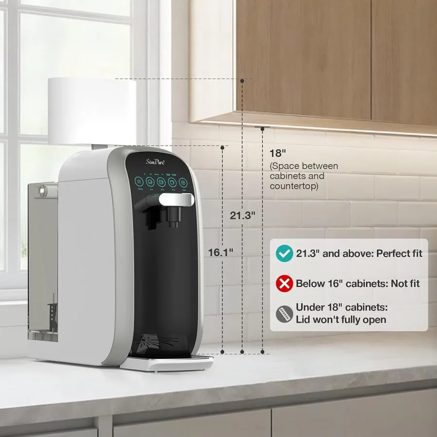 Насос SimPure Y7P-BW UV Countertop Reverse Osmosis Water Filtration System — фото лота 2