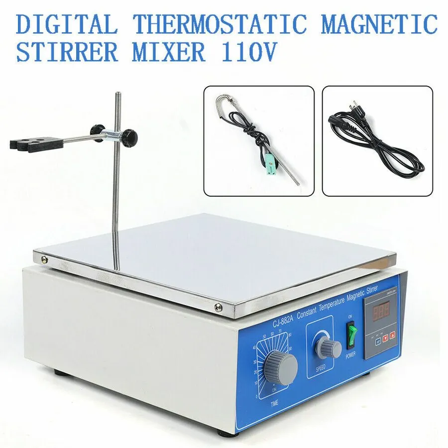 Магнитная мешалка RT-100?? 10L Thermostatic Magnetic Stirrer Digital Heating Lab — фото лота 1
