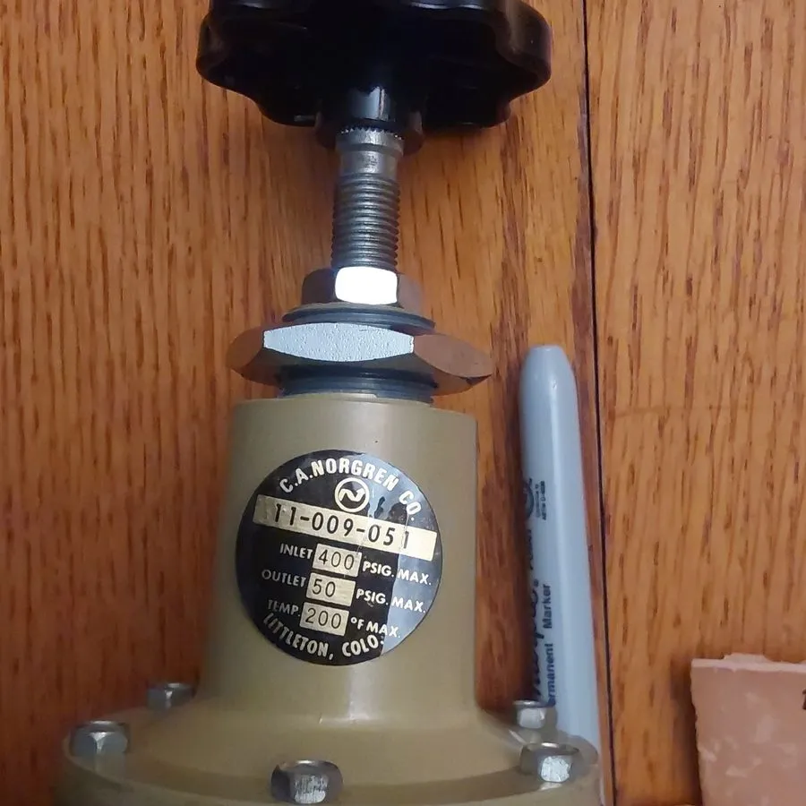 Трубопроводная арматура C.A. Norgren Co. Air Pressure Regulator Inlet 400 PSIG/O — фото лота 2