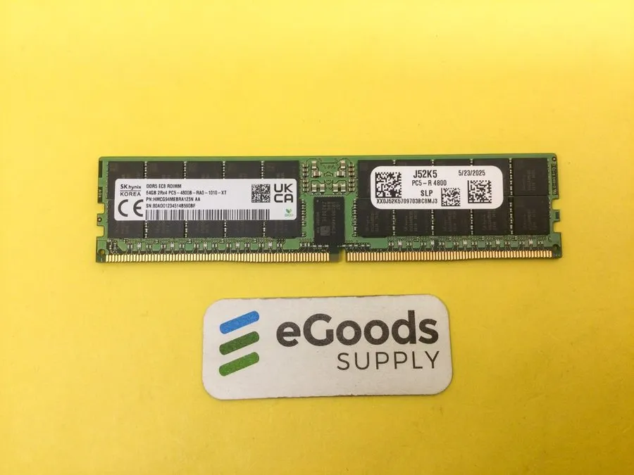 Модуль памяти HMCG94MEBRA123N Hynix 64GB DDR5-4800 RDIMM PC5-38400 ECC