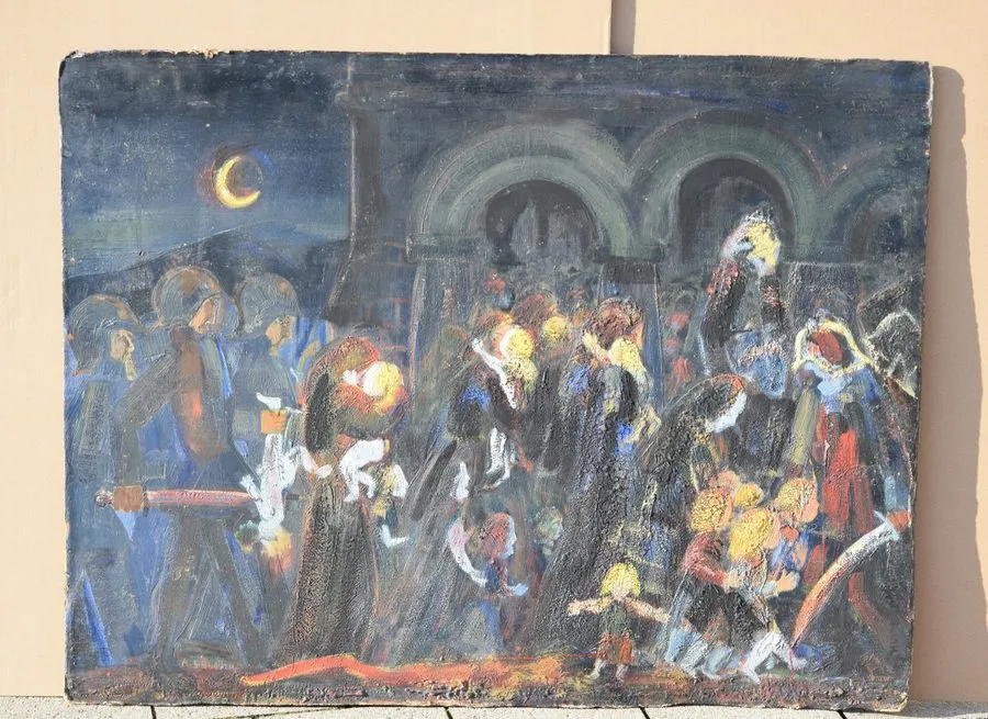 Лабораторный прибор Albert Schneller 1892-1970 Grünwettersbach / Large Painting  — фото лота 1