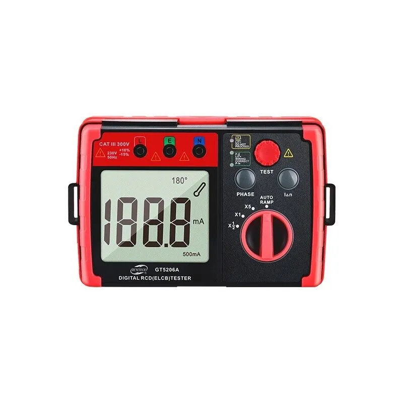 Тестер GT5206A RCD Tester (ELCB) Tester Residual Current Device Tester w/ AUTO R — фото лота 2