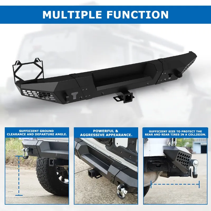 Такелажная скоба для Jeep Wrangler2018-2026 Jeep Wrangler JL Textured Steel Rear — фото лота 2