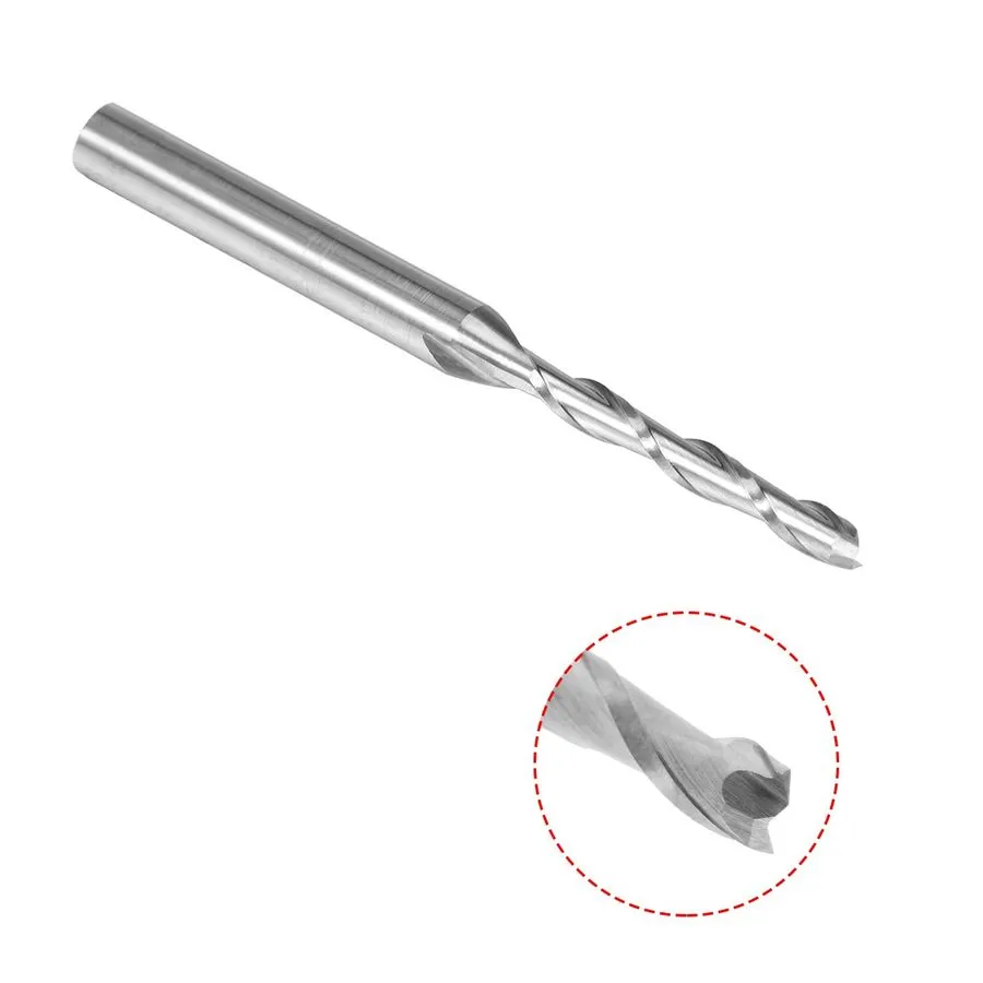 Оборудование ЧПУ 3.175m Shank 2.0mmx38mm Carbide Flat Nose End Mill Cutter CNC R