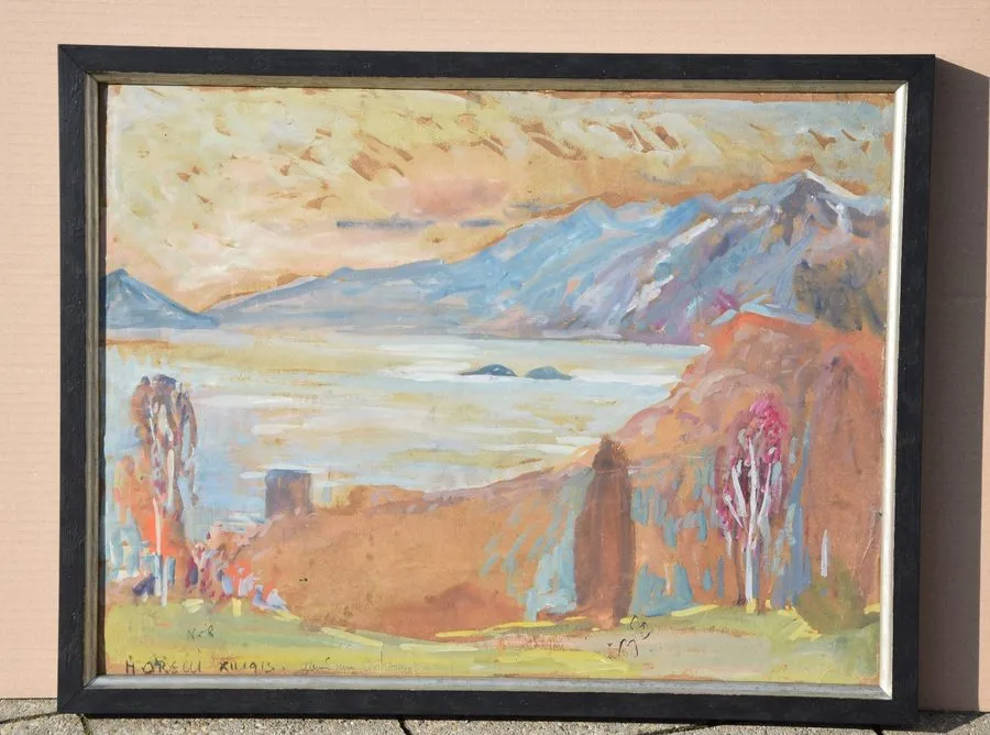 Лабораторный прибор Hans Heinrich Orell 1872-1950 Zurich / Tempera 1913 Monte Ve — фото лота 1
