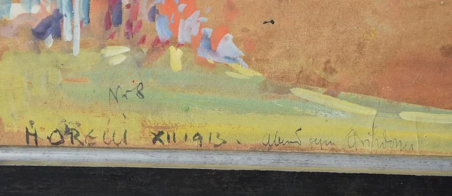 Лабораторный прибор Hans Heinrich Orell 1872-1950 Zurich / Tempera 1913 Monte Ve — фото лота 2