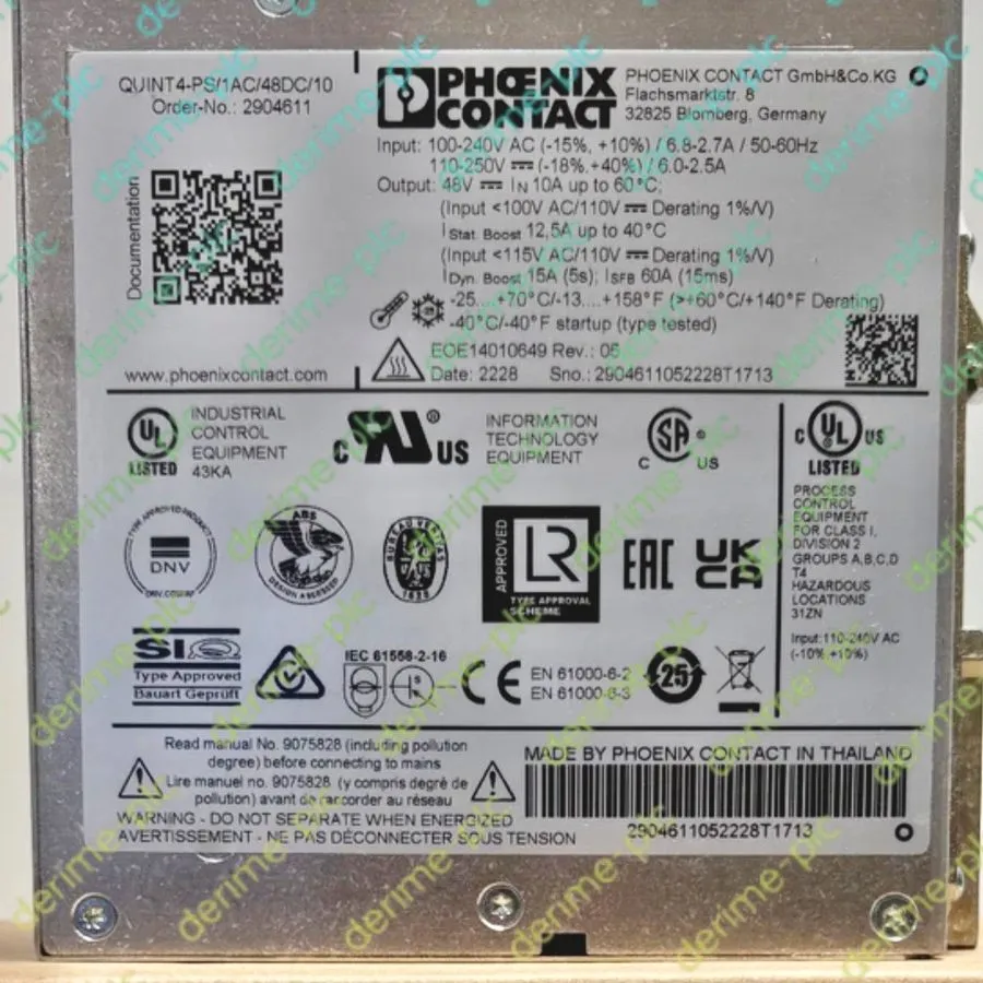 Блок питания Phoenix Contact QUINT4-PS/1AC/48DC/10 Power Supply 48VDC 10A 290461