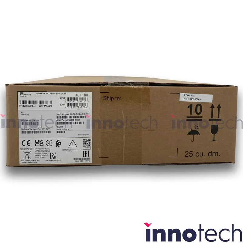 Коммутатор HPE Aruba JL678A CX 6100 24G 4SFP+ 24-Port Gigabit Managed Switch