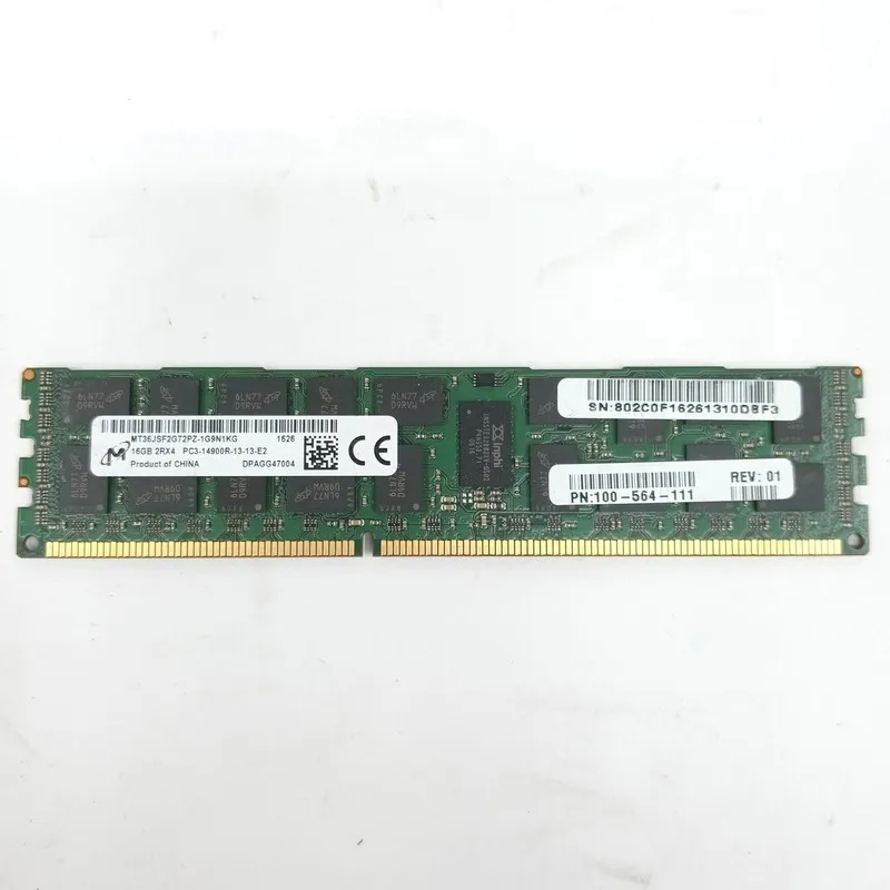 Модуль памяти Micron 16GB 2Rx4 PC3-14900R-13-13-E2 ECC Reg Server Ram — фото лота 1