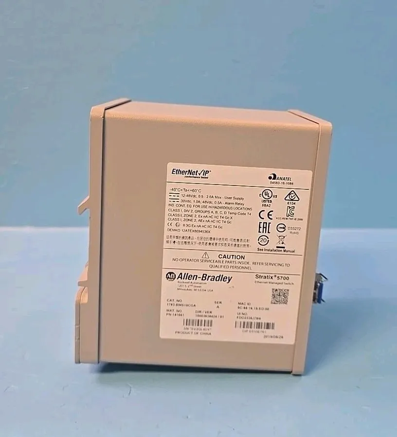 Коммутатор Allen Bradley 1783-BMS10CGA Stratix5700 Ethernet Managed Switch SerA — фото лота 1