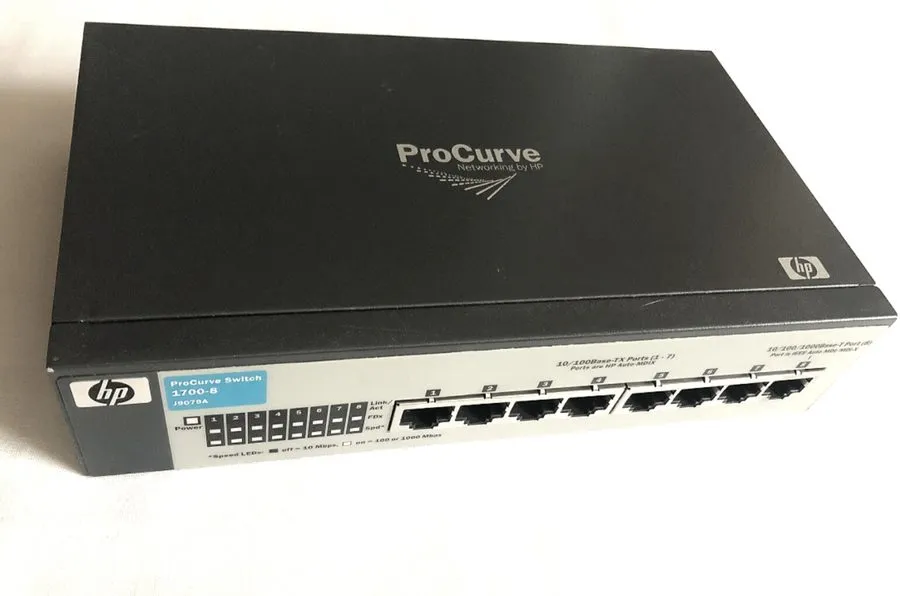 Коммутатор HP ProCurve 1700-8 8 Port Fast Ethernet Switch (7x 100Mbps, 1x 1Gbps)