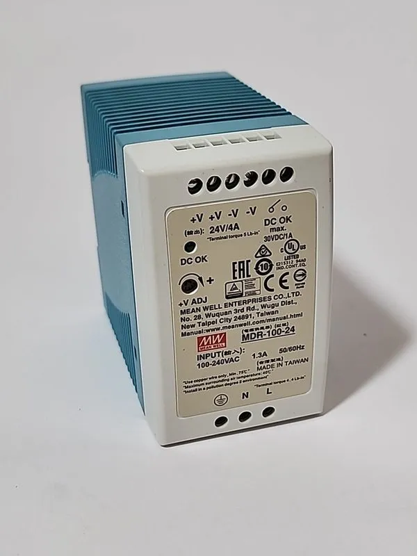 Блок питания MEAN WELL MDR-100-24 DIN Rail Power Supply 24VDC 4A 96W 85-264VAC — фото лота 1