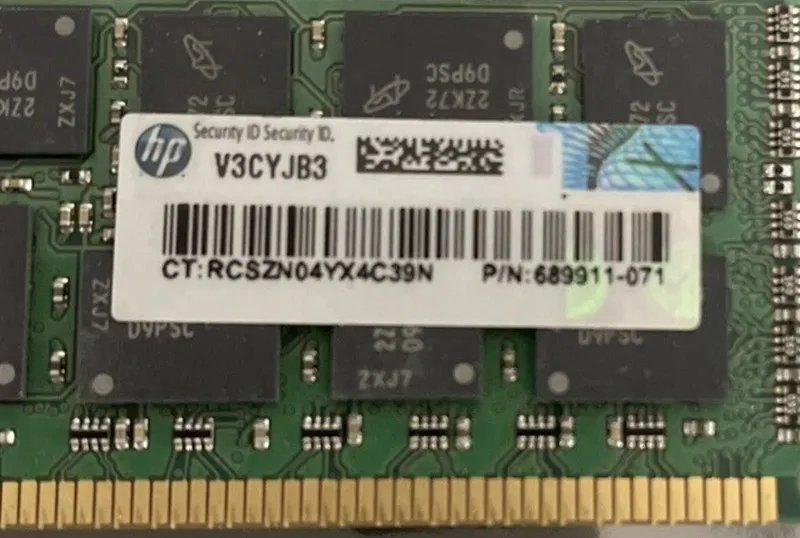 Модуль памяти 32 GB Micron (4 X 8) DDR3-12800R ECC Registered Ram Qty