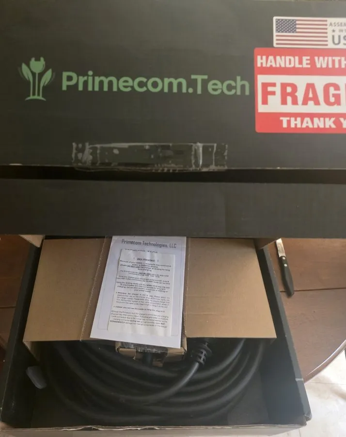 Аккумулятор Primecom Level2 EV Charger 32A 40 Foot Cord J1772 Car Plug NEMA 14-5
