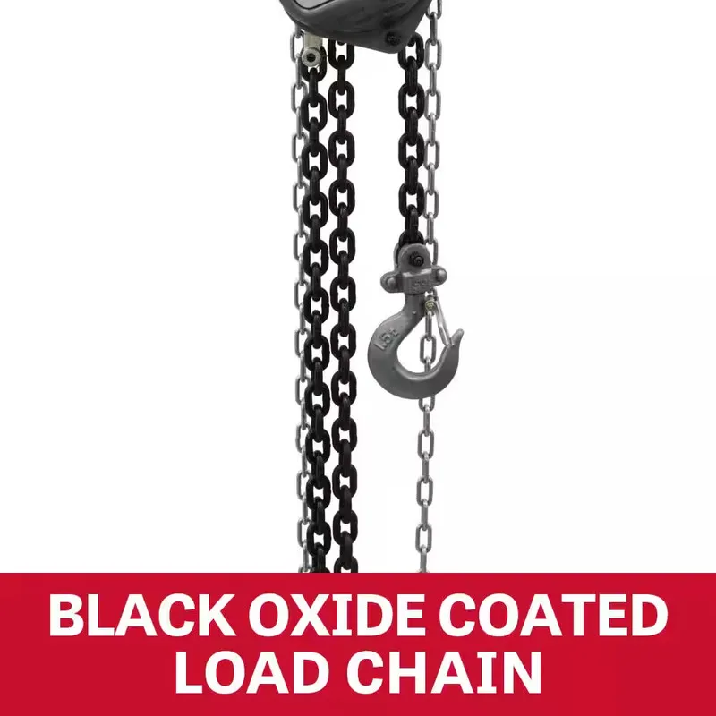 Таль JET 1-Ton Hand Chain Hoist, 10' Lift (Model S90-100-10), Gray — фото лота 2