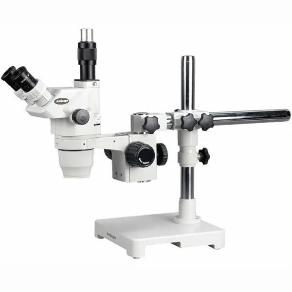 Микроскоп AmScope 3.35X-45X Trinocular Boom Stereo Microscope w/ Focusable Eyepi