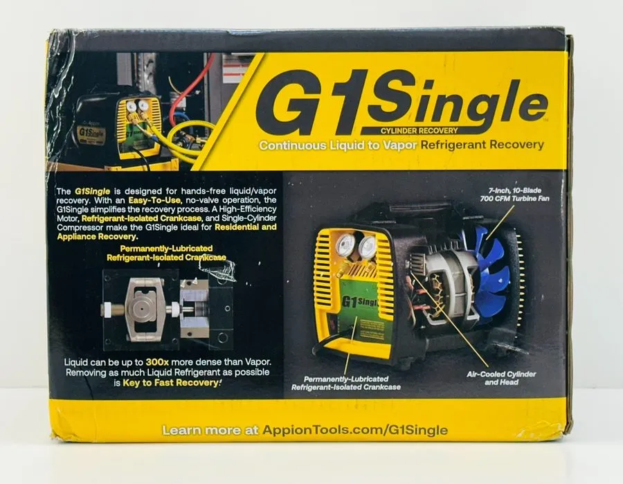 Станция обслуживания кондиционеров Appion G1SINGLE 115 Vac Refrigerant Recovery