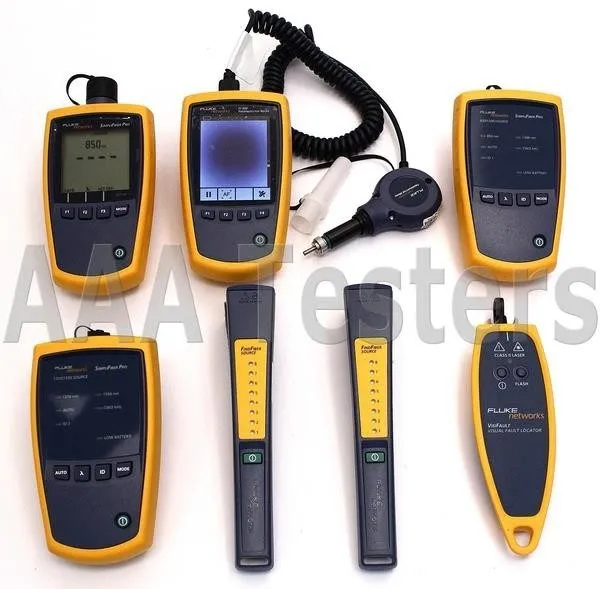 Тестер Fluke Networks FTK-1475 Simplifiber Pro SM MM Fiber Verification Kit w/ F — фото лота 1
