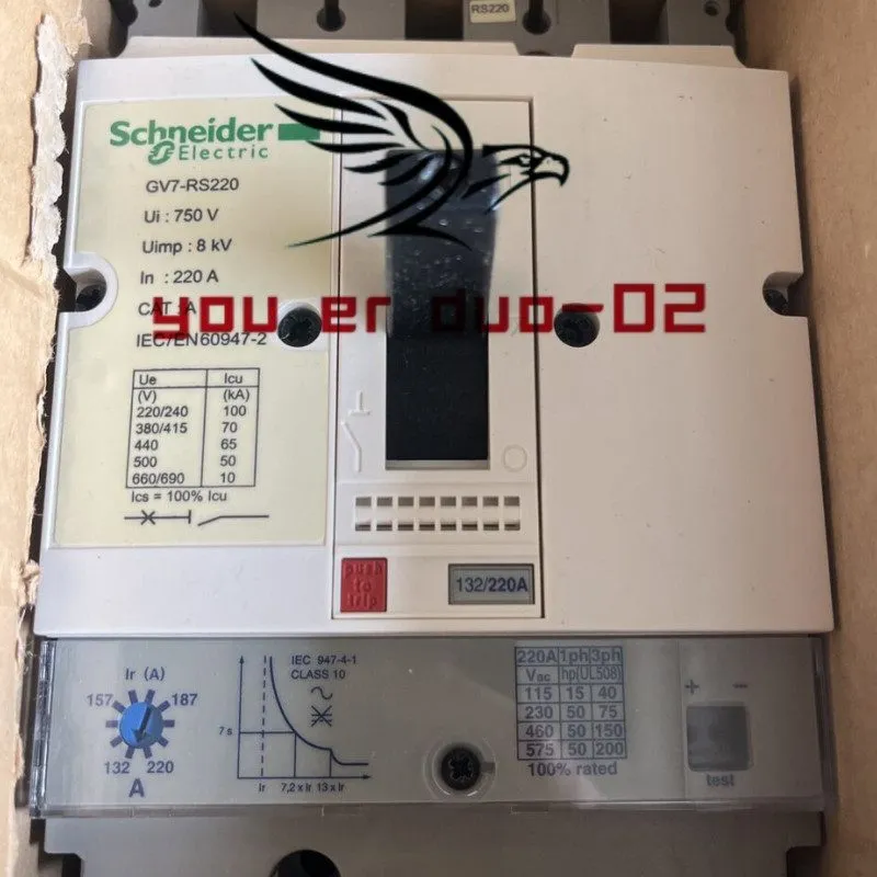 Автоматический выключатель Schneider Electric GV7-RS220 220 amp 3 pole 132-220a 