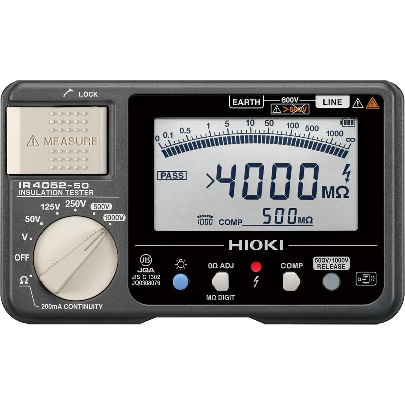 Тестер HIOKI IR4052-51 Insulation Resistance Meter Megger Tester JIS Made in Jap — фото лота 1