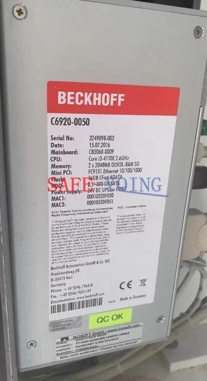 IIoT-устройство BECKHOFF C6920-0050 Control cabinet Industrial