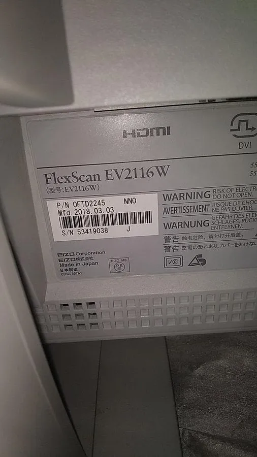 Монитор EIZO FlexScan EV2116W 21.5 Inch PC Monitor HDMI DVI Display