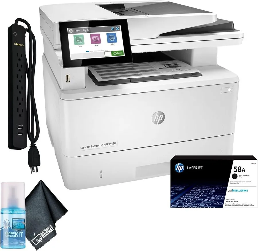 Лазерный принтер HP LaserJet Enterprise MFP M430f All-In-On B&W Laser Printer Sc