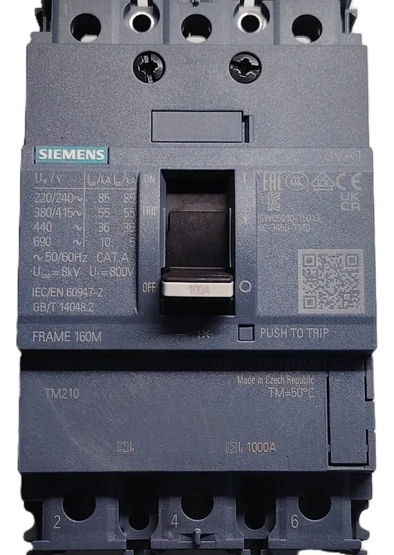 Автоматический выключатель Siemens circuit breaker 3VA1110-5ED32-0AA0 — фото лота 2
