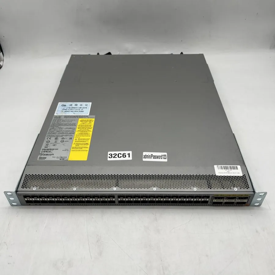 Коммутатор Cisco Nexus N9K-C9372PX-E Switch 48-Port 10Gb SFP+ 6-Port 40Gb QSFP+
