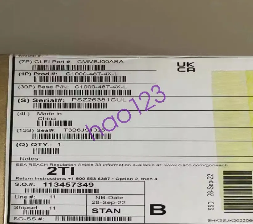 Коммутатор CISCO C1000-48T-4X-L 48 port network switch